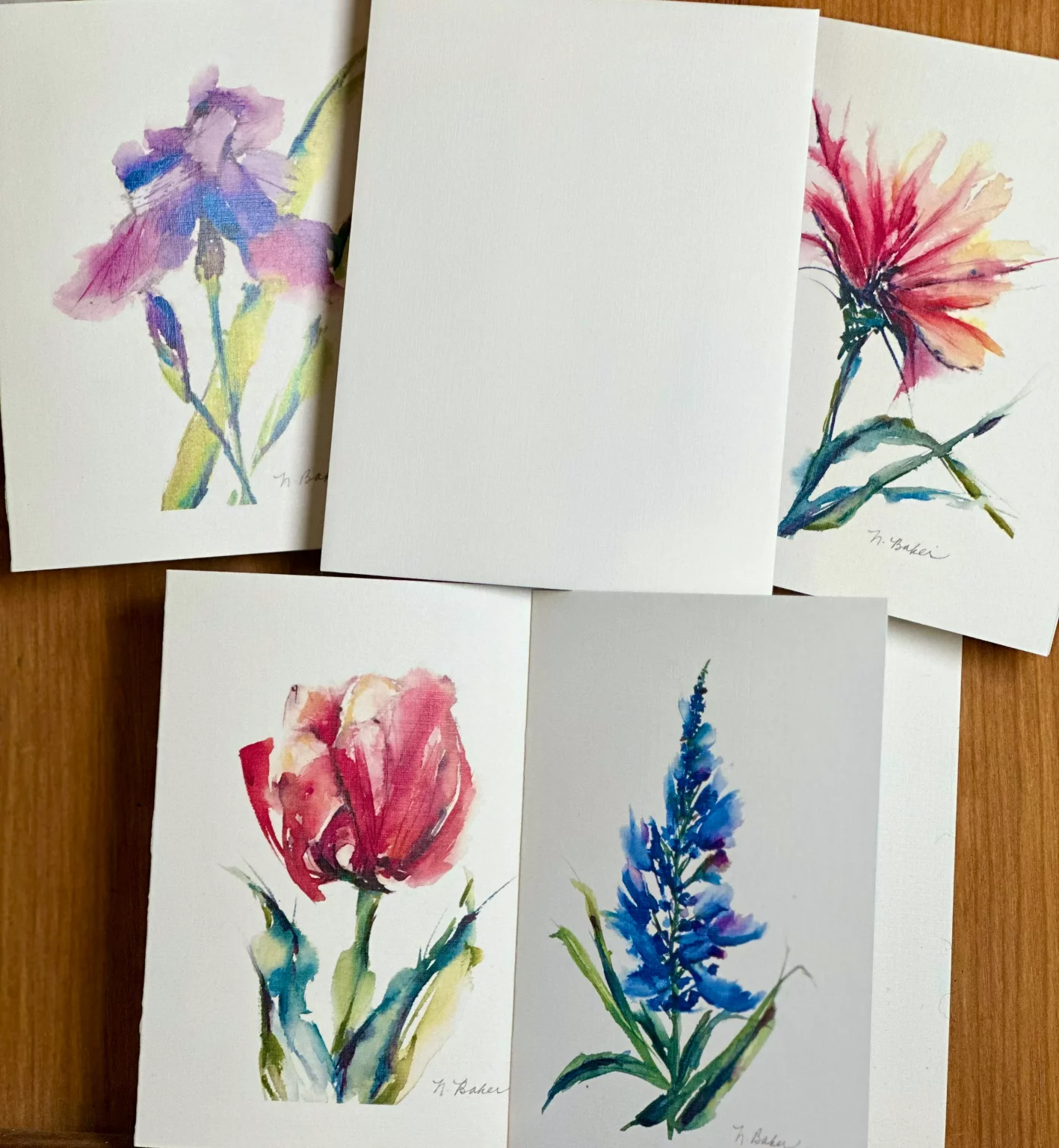 printed notecards of original watercolor painting