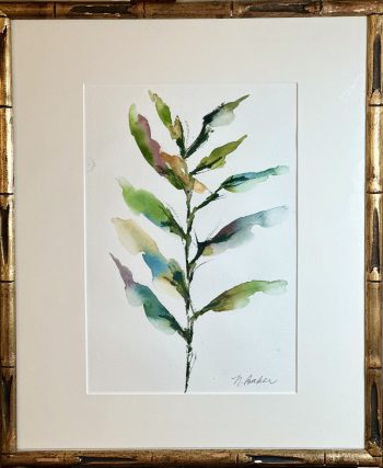 colorful watercolor leaves